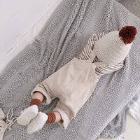 Load image into Gallery viewer, Baby Kid Girls Solid Color Muslin&amp;Ribbed Jumpsuits Wholesale 211111165

