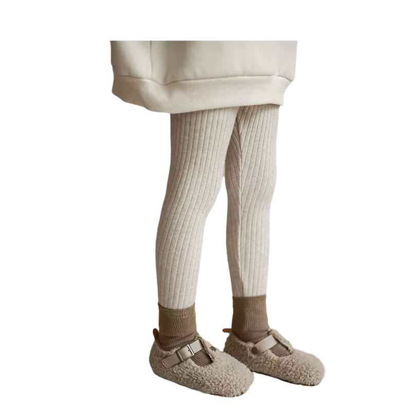 Baby Kid Girls Solid Color Muslin&Ribbed Pants Leggings Wholesale 211111288