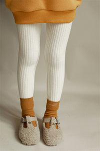 Load image into Gallery viewer, Baby Kid Girls Solid Color Muslin&amp;Ribbed Pants Leggings Wholesale 211111288
