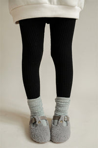 Load image into Gallery viewer, Baby Kid Girls Solid Color Muslin&amp;Ribbed Pants Leggings Wholesale 211111288
