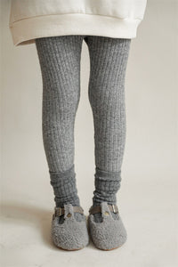 Load image into Gallery viewer, Baby Kid Girls Solid Color Muslin&amp;Ribbed Pants Leggings Wholesale 211111288
