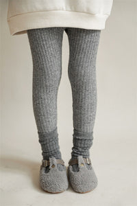 Load image into Gallery viewer, Baby Kid Girls Solid Color Muslin&amp;Ribbed Pants Leggings Wholesale 211111288
