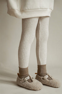 Load image into Gallery viewer, Baby Kid Girls Solid Color Muslin&amp;Ribbed Pants Leggings Wholesale 211111288
