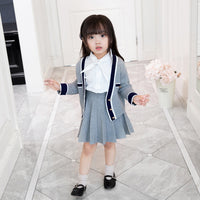 Load image into Gallery viewer, 2 Pieces Set Baby Kid Girls Tops And Solid Color Skirts Wholesale 21111129
