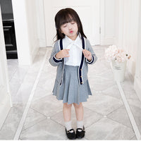 Load image into Gallery viewer, 2 Pieces Set Baby Kid Girls Tops And Solid Color Skirts Wholesale 21111129
