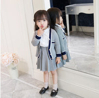Load image into Gallery viewer, 2 Pieces Set Baby Kid Girls Tops And Solid Color Skirts Wholesale 21111129
