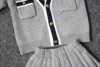 Load image into Gallery viewer, 2 Pieces Set Baby Kid Girls Tops And Solid Color Skirts Wholesale 21111129
