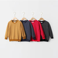 Load image into Gallery viewer, Kid Boys Striped Sports Swearshirts Wholesale 211111370
