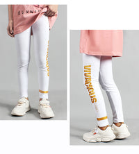 Load image into Gallery viewer, Kid Girls Striped Letters Print Pants Leggings Wholesale 211111405
