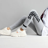 Load image into Gallery viewer, Kid Girls Striped Letters Print Pants Leggings Wholesale 211111405
