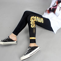 Load image into Gallery viewer, Kid Girls Striped Letters Print Pants Leggings Wholesale 211111405
