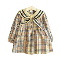 Load image into Gallery viewer, Baby Kid Girls Striped Checked Dresses Wholesale 21111194
