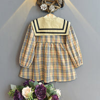 Load image into Gallery viewer, Baby Kid Girls Striped Checked Dresses Wholesale 21111194
