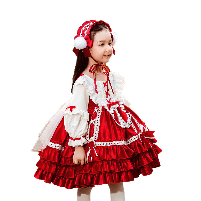 Baby Kid Girls Bow Lace Embroidered Birthday Party Dresses Princess Dresses Wholesale 211115669