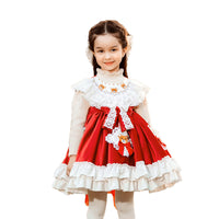Load image into Gallery viewer, Baby Kid Girls Animals Cartoon Bow Lace Embroidered Birthday Party Dresses Princess Dresses Wholesale 211115672
