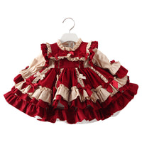 Load image into Gallery viewer, Baby Kid Girls Color-blocking Bow Birthday Party Dresses Princess Dresses Wholesale 211115674
