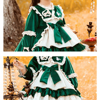 Load image into Gallery viewer, Baby Kid Girls Color-blocking Bow Lace Birthday Party Dresses Princess Dresses Wholesale 211115676
