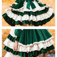 Load image into Gallery viewer, Baby Kid Girls Color-blocking Bow Lace Birthday Party Dresses Princess Dresses Wholesale 211115676
