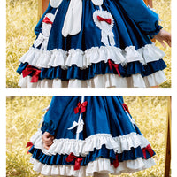 Load image into Gallery viewer, Baby Kid Girls Cartoon Bow Lace Embroidered Birthday Party Dresses Princess Dresses Wholesale 211115681
