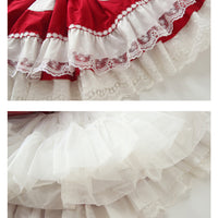 Load image into Gallery viewer, Baby Kid Girls Bow Lace Embroidered Birthday Party Dresses Princess Dresses Wholesale 211115682
