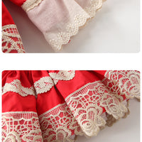 Load image into Gallery viewer, Baby Kid Girls Flower Love heart Bow Lace Embroidered Birthday Party Dresses Princess Dresses Wholesale 211115690
