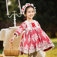 Load image into Gallery viewer, Baby Kid Girls Flower Bow Lace Embroidered Party Sports Dresses Princess Dresses Wholesale 211115710
