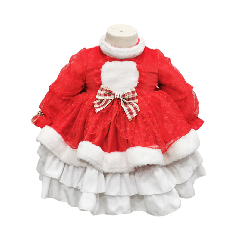 Baby Kid Girls Solid Color Bow Dressy Dresses Princess Dresses Wholesale 211115712