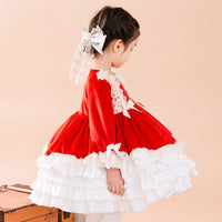 Load image into Gallery viewer, Baby Kid Girls Solid Color Bow Dressy Dresses Princess Dresses Wholesale 211115729
