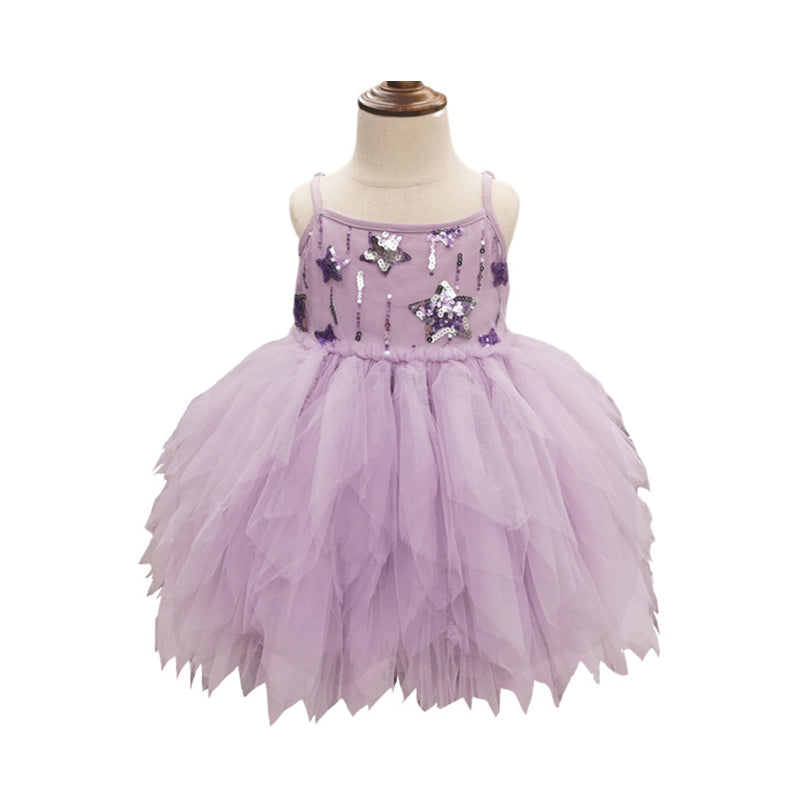 Baby Kid Girls Solid Color Lace Dresses Princess Dresses Wholesale 211115734