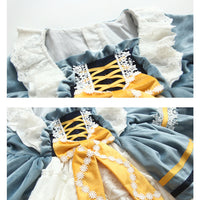 Load image into Gallery viewer, Baby Kid Girls Color-blocking Bow Lace Dressy Dresses Princess Dresses Wholesale 211115742
