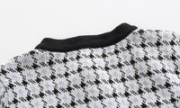 Load image into Gallery viewer, 2 Pieces Set Baby Kid Girls Houndstooth Knitwear Cardigan And Skirts Wholesale 21111601

