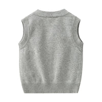 Load image into Gallery viewer, 3 Pieces Set Baby Kid Boys Jackets Outwears Crochet Vests Waistcoats And Striped Pants Wholesale 21111616
