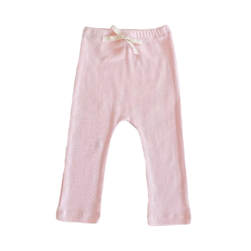 Baby Girls Solid Color Bow Pants Wholesale 211116196