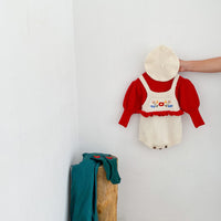Load image into Gallery viewer, Baby Girls Solid Color Flower Embroidered Rompers Sweaters Knitwear Wholesale 211116198
