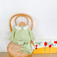 Load image into Gallery viewer, Baby Kid Girls Solid Color Rompers Wholesale 211116222
