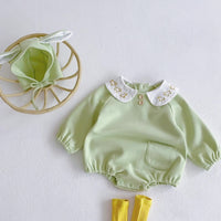 Load image into Gallery viewer, Baby Kid Girls Solid Color Rompers Wholesale 211116222
