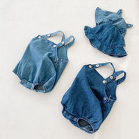 Load image into Gallery viewer, Baby Girls Boys Solid Color Rompers Hats Wholesale 211116239
