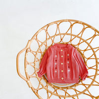 Load image into Gallery viewer, Baby Girls Flower Embroidered Cardigan And Rompers Knitwear Wholesale 211116247
