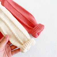 Load image into Gallery viewer, Baby Girls Flower Embroidered Cardigan And Rompers Knitwear Wholesale 211116247
