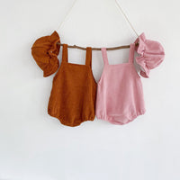 Load image into Gallery viewer, Baby Girls Boys Rainbow Muslin&amp;Ribbed Rompers And Hats Wholesale 211116248
