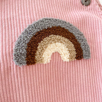 Load image into Gallery viewer, Baby Girls Boys Rainbow Muslin&amp;Ribbed Rompers And Hats Wholesale 211116248
