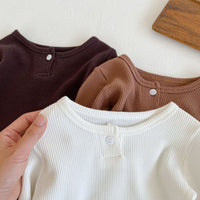 Load image into Gallery viewer, 2 Pieces Set Baby Girls Solid Color Muslin&amp;Ribbed Vests Waistcoats And Lace Rompers Wholesale 211116249
