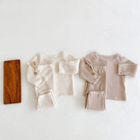 Load image into Gallery viewer, 2 Pieces Set Baby Girls Boys Animals Embroidered Tops And Solid Color Pants Wholesale 211116256
