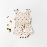 Load image into Gallery viewer, Baby Girls Color-blocking Crochet Rompers Wholesale 211116270
