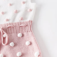 Load image into Gallery viewer, Baby Girls Color-blocking Crochet Rompers Wholesale 211116270
