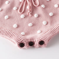Load image into Gallery viewer, Baby Girls Color-blocking Crochet Rompers Wholesale 211116270
