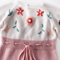 Load image into Gallery viewer, Baby Girls Crochet Embroidered Rompers Wholesale 211116282
