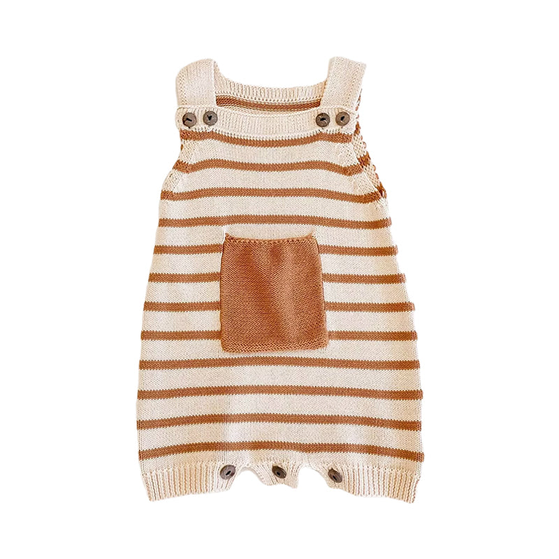 Baby Girls Striped Rompers Wholesale 211116283
