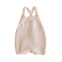 Load image into Gallery viewer, Baby Kid Girls Boys Solid Color Crochet Rompers Wholesale 211116314
