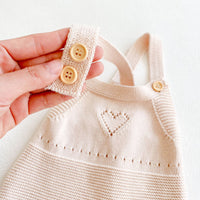 Load image into Gallery viewer, Baby Kid Girls Boys Solid Color Crochet Rompers Wholesale 211116314
